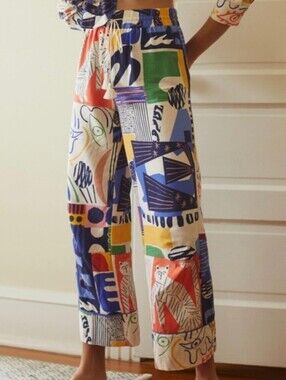 Anthropologie Marcello Velho Flannel Multicolor Pajama Pants XS